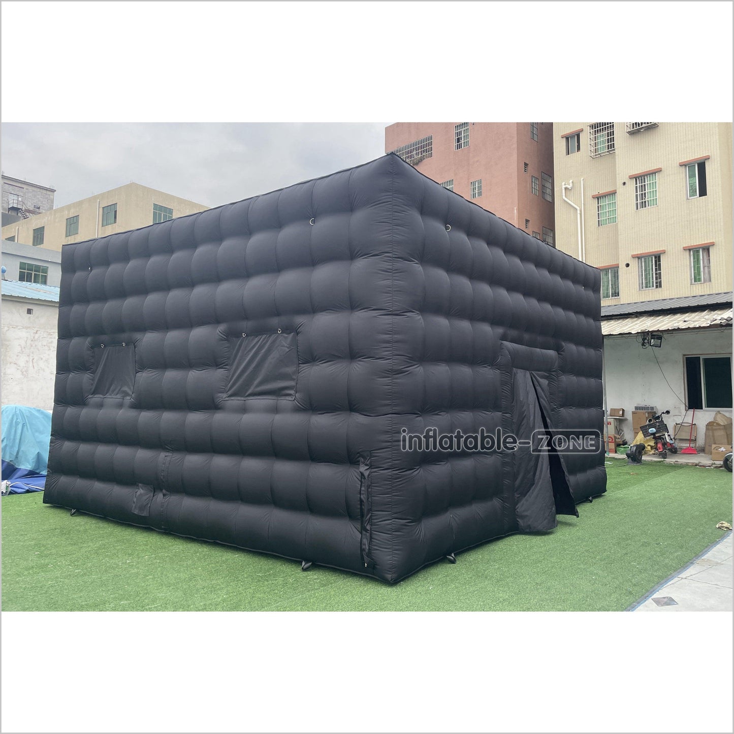 Outdoor Advertising Black Large Inflatable Camping Tent Inflatable Nightclub House Disco Tent For Party Event - Inflatable-Zone