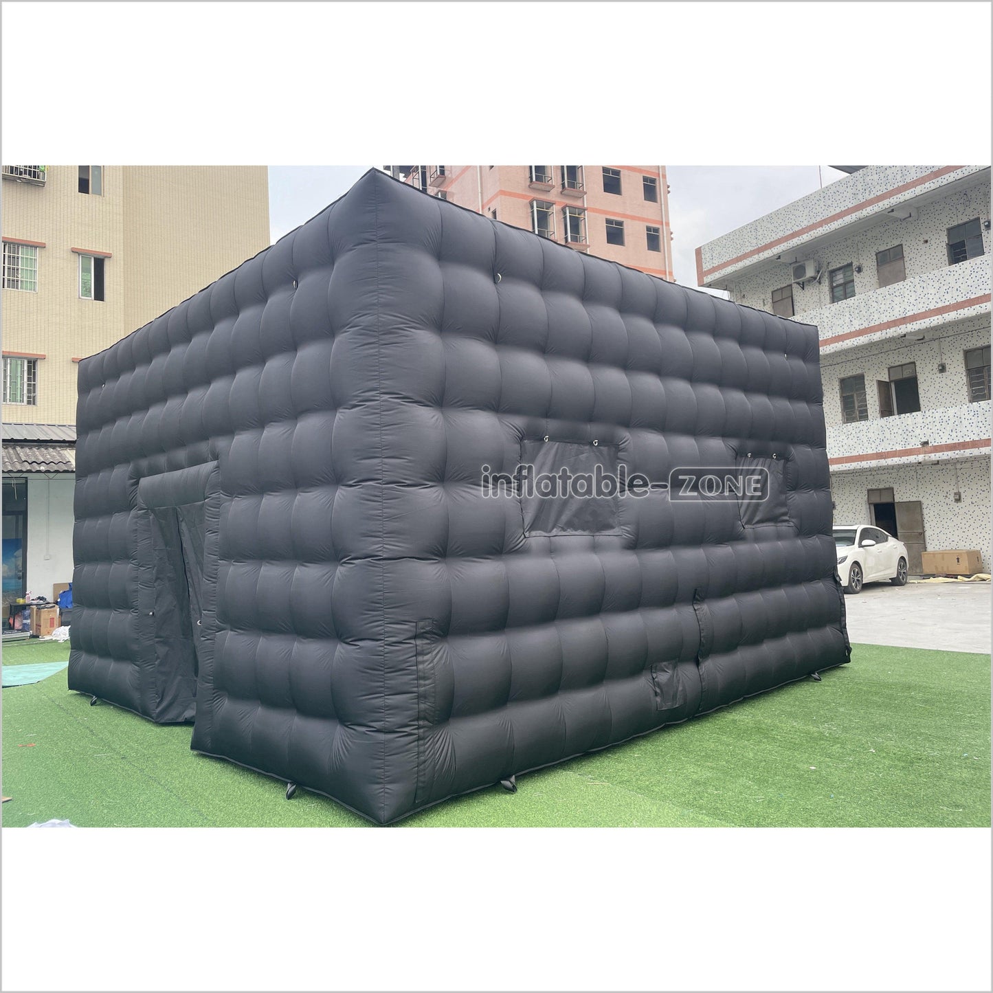 Outdoor Advertising Black Large Inflatable Camping Tent Inflatable Nightclub House Disco Tent For Party Event - Inflatable-Zone