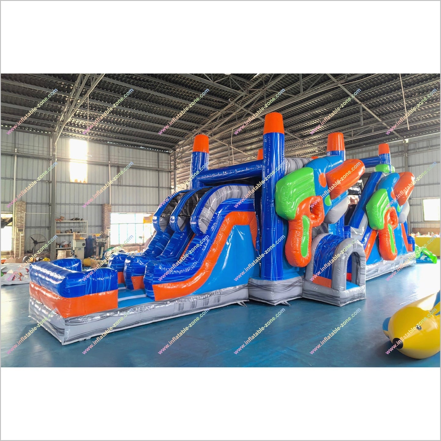 Blaster Elevated Obstacle Course Inflatable Playgrounds Near Me Hyper Combo Glow Party Jump House Obstacle Course