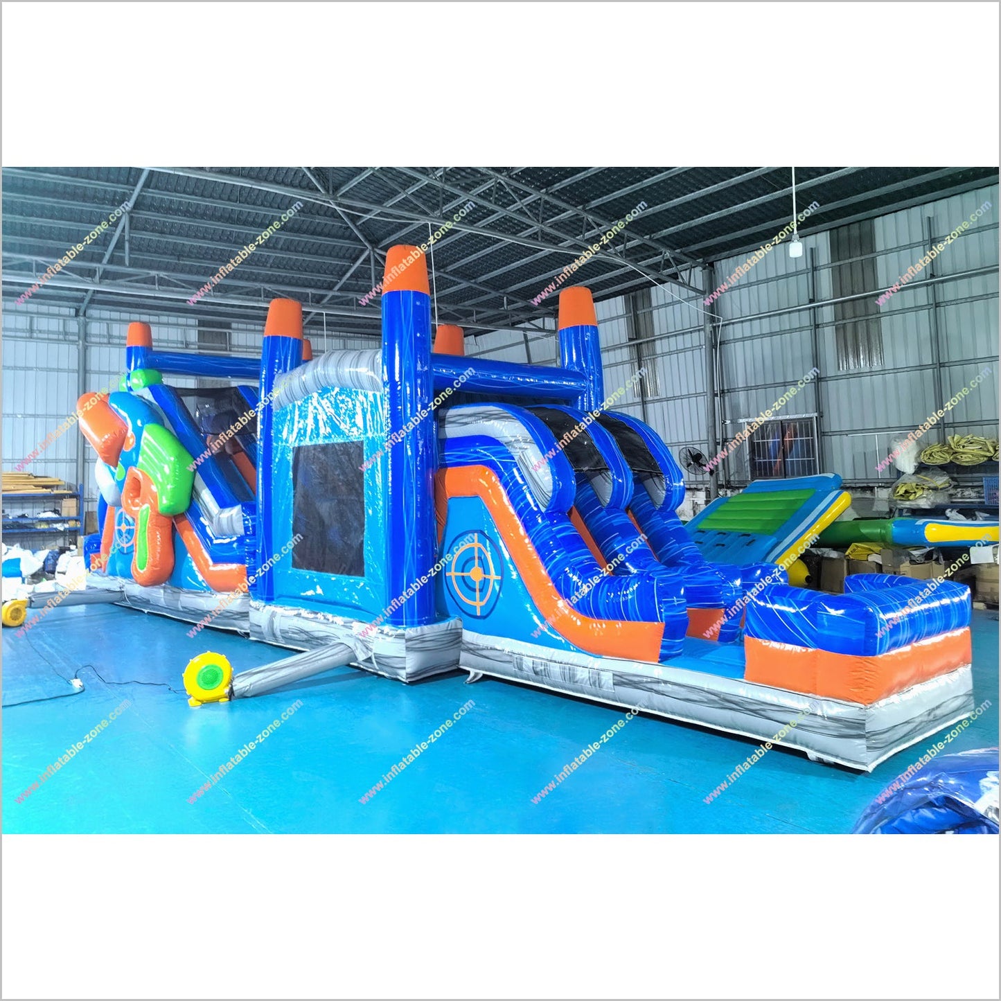 Blaster Elevated Obstacle Course Inflatable Playgrounds Near Me Hyper Combo Glow Party Jump House Obstacle Course