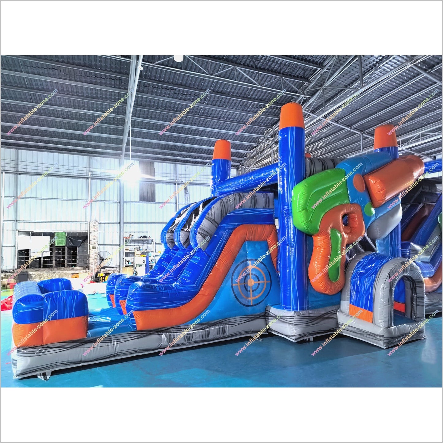Blaster Elevated Obstacle Course Inflatable Playgrounds Near Me Hyper Combo Glow Party Jump House Obstacle Course