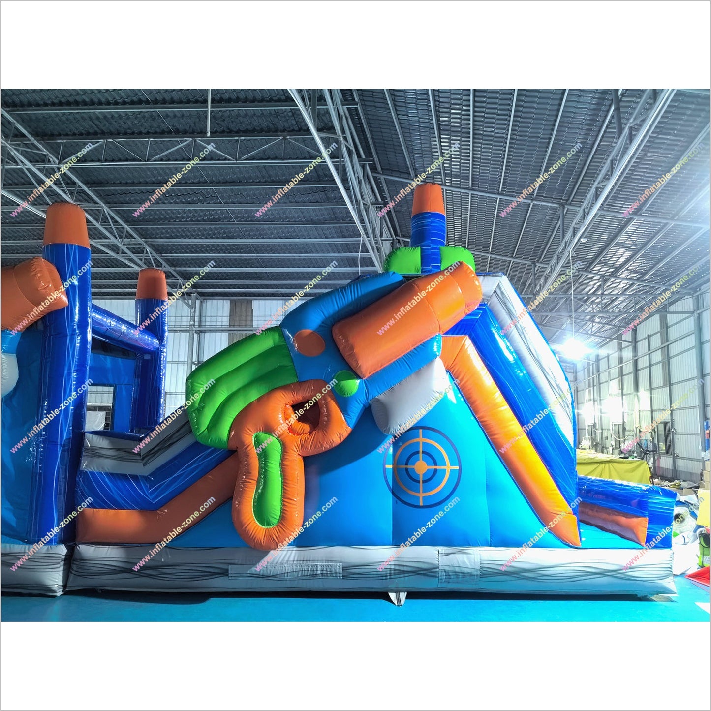 Blaster Elevated Obstacle Course Inflatable Playgrounds Near Me Hyper Combo Glow Party Jump House Obstacle Course