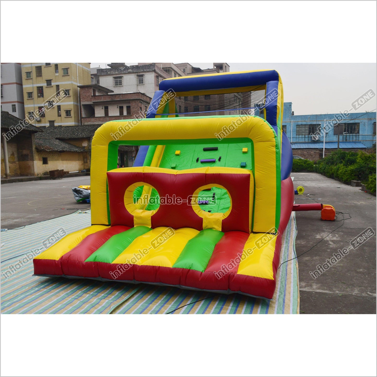 Blow Up Slide Obstacle Course Large Inflatable Assault Course Obstacle Jumpers For Rent - Inflatable-Zone