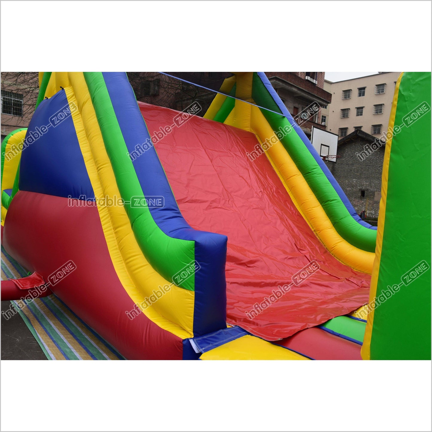 Blow Up Slide Obstacle Course Large Inflatable Assault Course Obstacle Jumpers For Rent - Inflatable-Zone