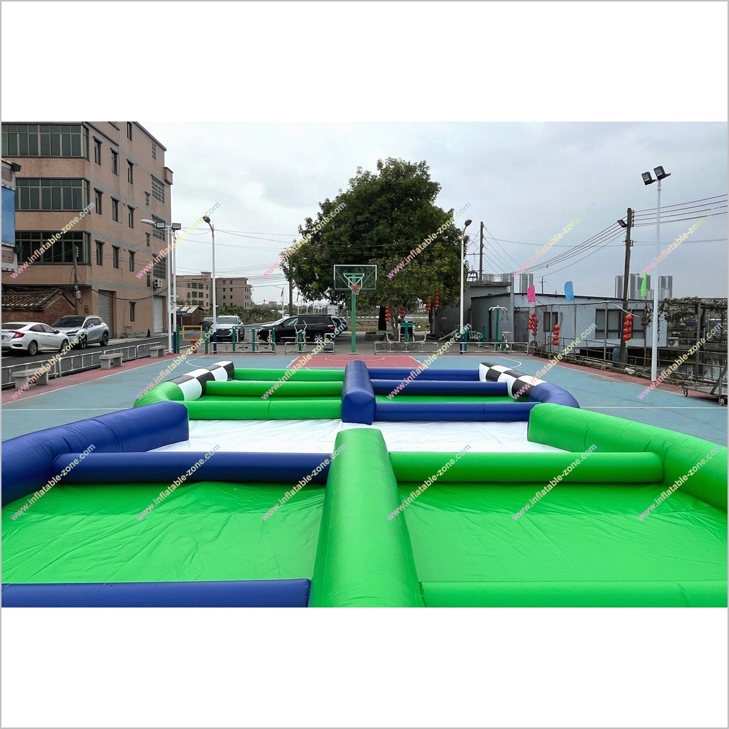 Blow Up Zorb Ball Race Track Inflatable Interactive Playgrounds Adult Hamster Balls Track Experience Sports Games Outdoor - Inflatable-Zone