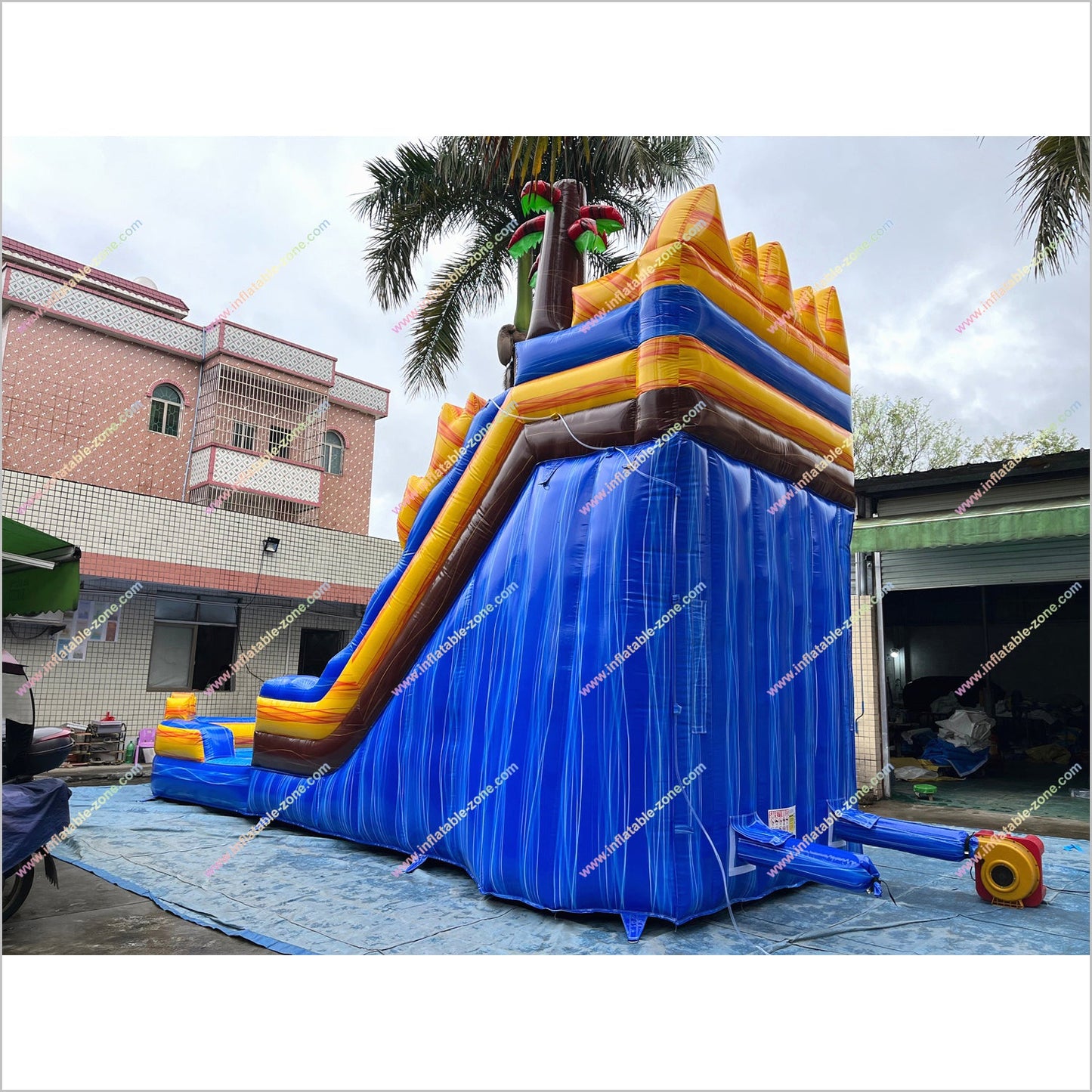 Buy Inflatable Water Slide Outdoor Playset Equipment Tropical Fire Water Slides For Rent Near Me - Inflatable-Zone