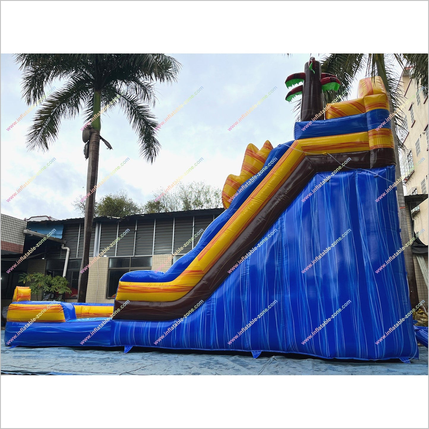 Buy Inflatable Water Slide Outdoor Playset Equipment Tropical Fire Water Slides For Rent Near Me - Inflatable-Zone