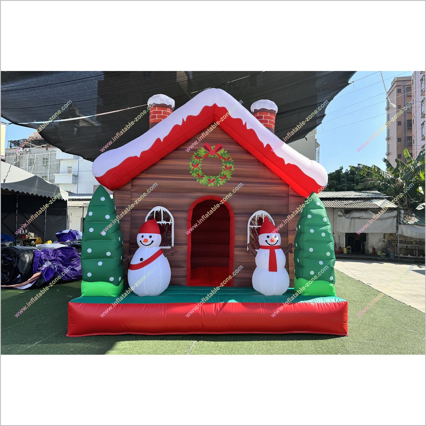 Christmas Tree Snowman Bounce House Cost To Play Games Commercial Inflatable Playground Bouncy Castle Rentals Near Me - Inflatable-Zone