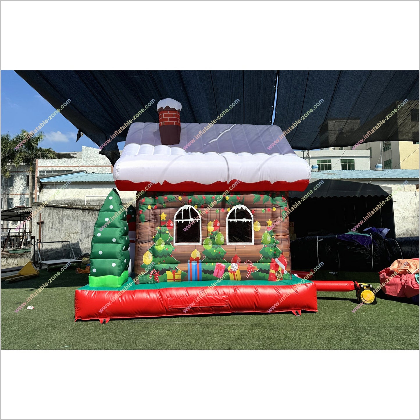 Christmas Tree Snowman Bounce House Cost To Play Games Commercial Inflatable Playground Bouncy Castle Rentals Near Me - Inflatable-Zone