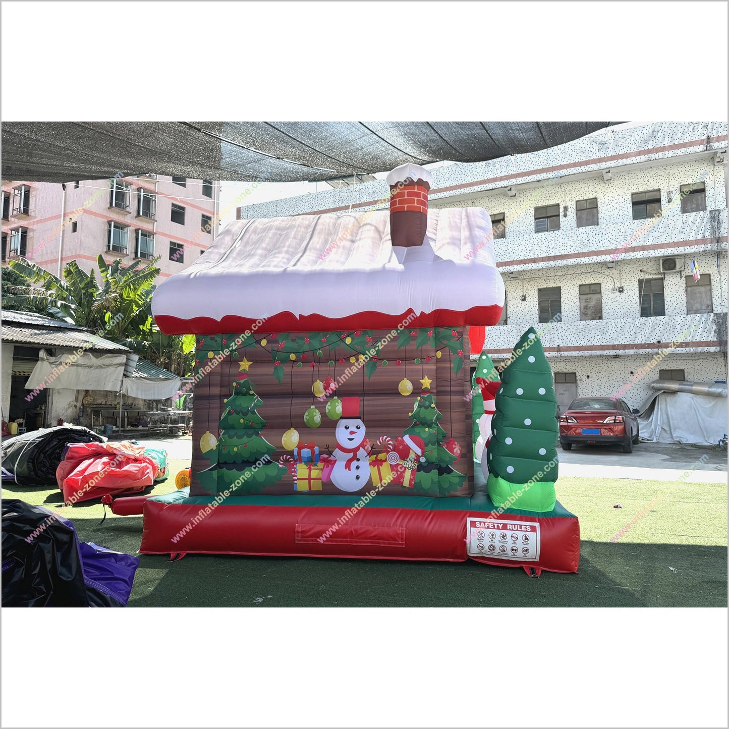 Christmas Tree Snowman Bounce House Cost To Play Games Commercial Inflatable Playground Bouncy Castle Rentals Near Me - Inflatable-Zone