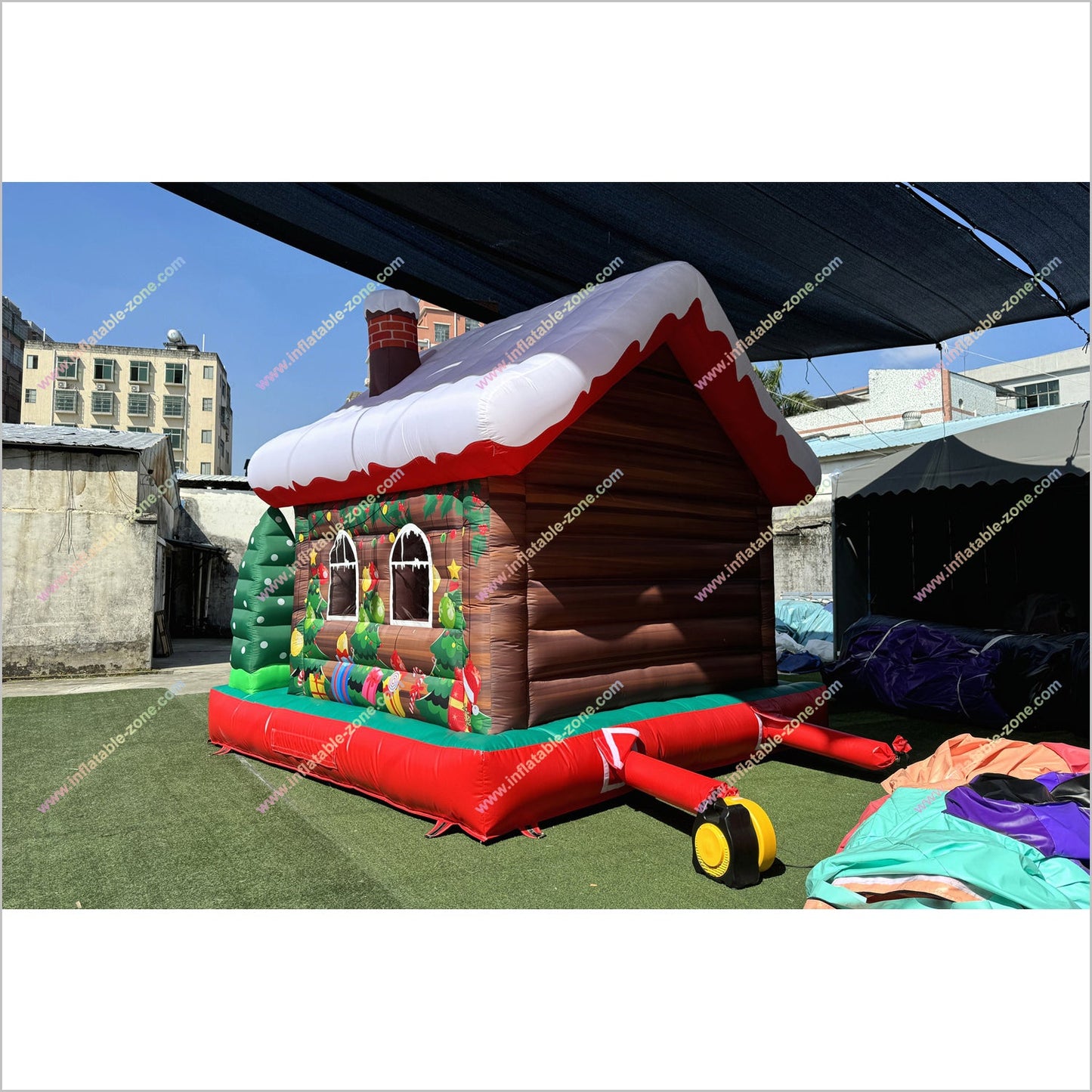 Christmas Tree Snowman Bounce House Cost To Play Games Commercial Inflatable Playground Bouncy Castle Rentals Near Me - Inflatable-Zone