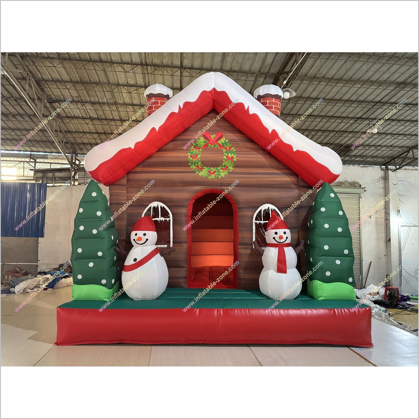 Christmas Tree Snowman Bounce House Cost To Play Games Commercial Inflatable Playground Bouncy Castle Rentals Near Me - Inflatable-Zone