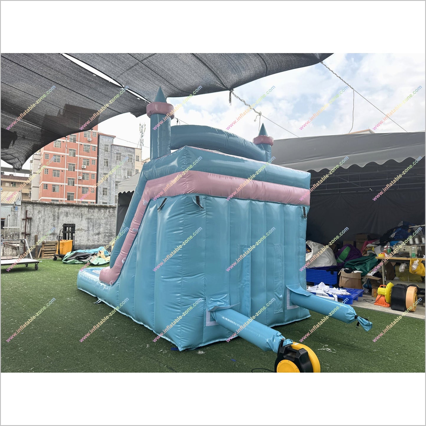 Commercial Blow Up Water Slide Inflatables Hire Bouncy Castle Playground Backyard Water Slide For Pool
