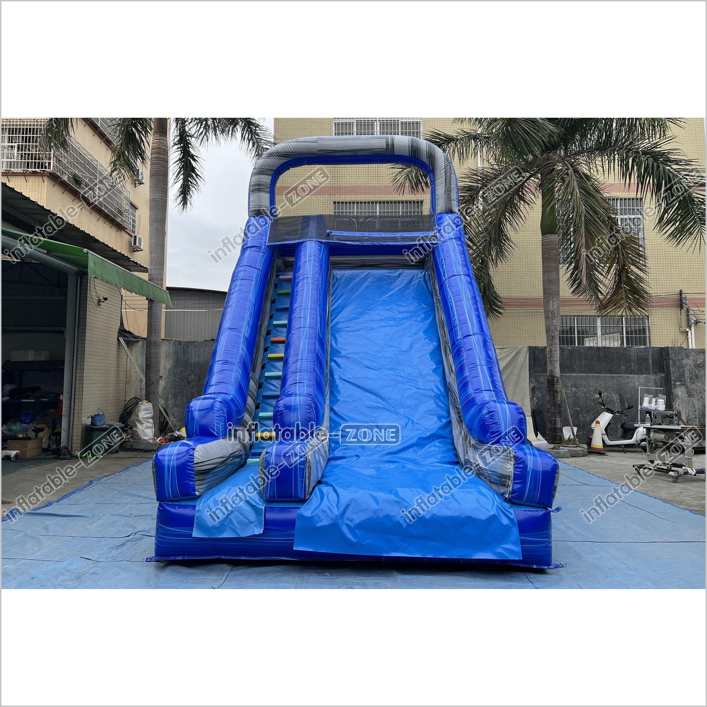 Fun Commercial Inflatable Slide Jumping Bouncer Marble For Outdoor Events And Parties - Inflatable-Zone