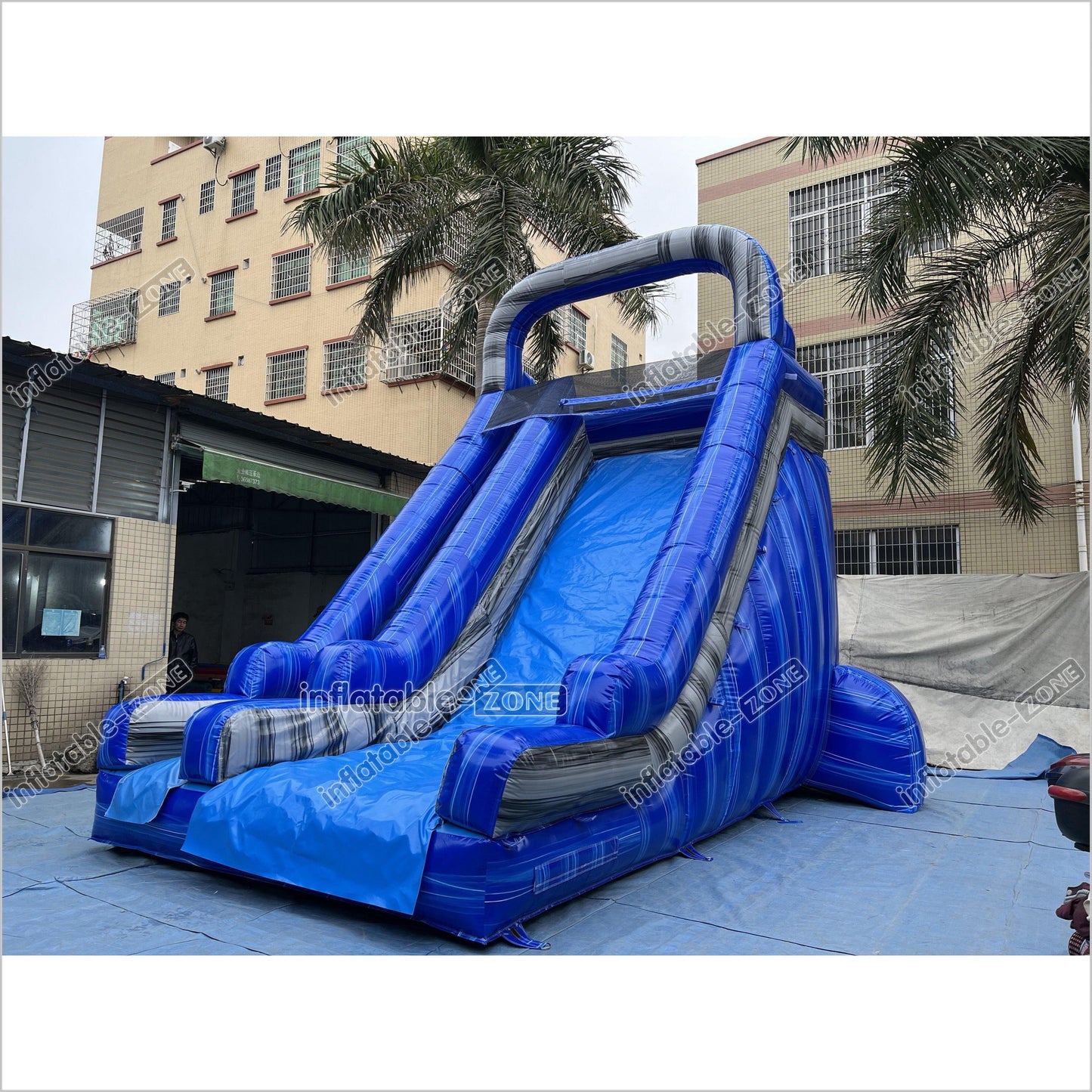 Fun Commercial Inflatable Slide Jumping Bouncer Marble For Outdoor Events And Parties - Inflatable-Zone