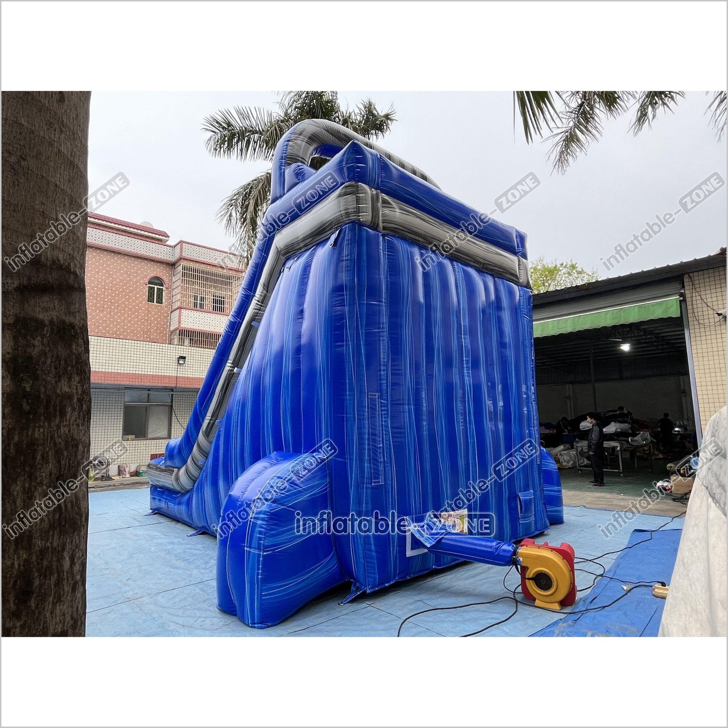 Fun Commercial Inflatable Slide Jumping Bouncer Marble For Outdoor Events And Parties - Inflatable-Zone