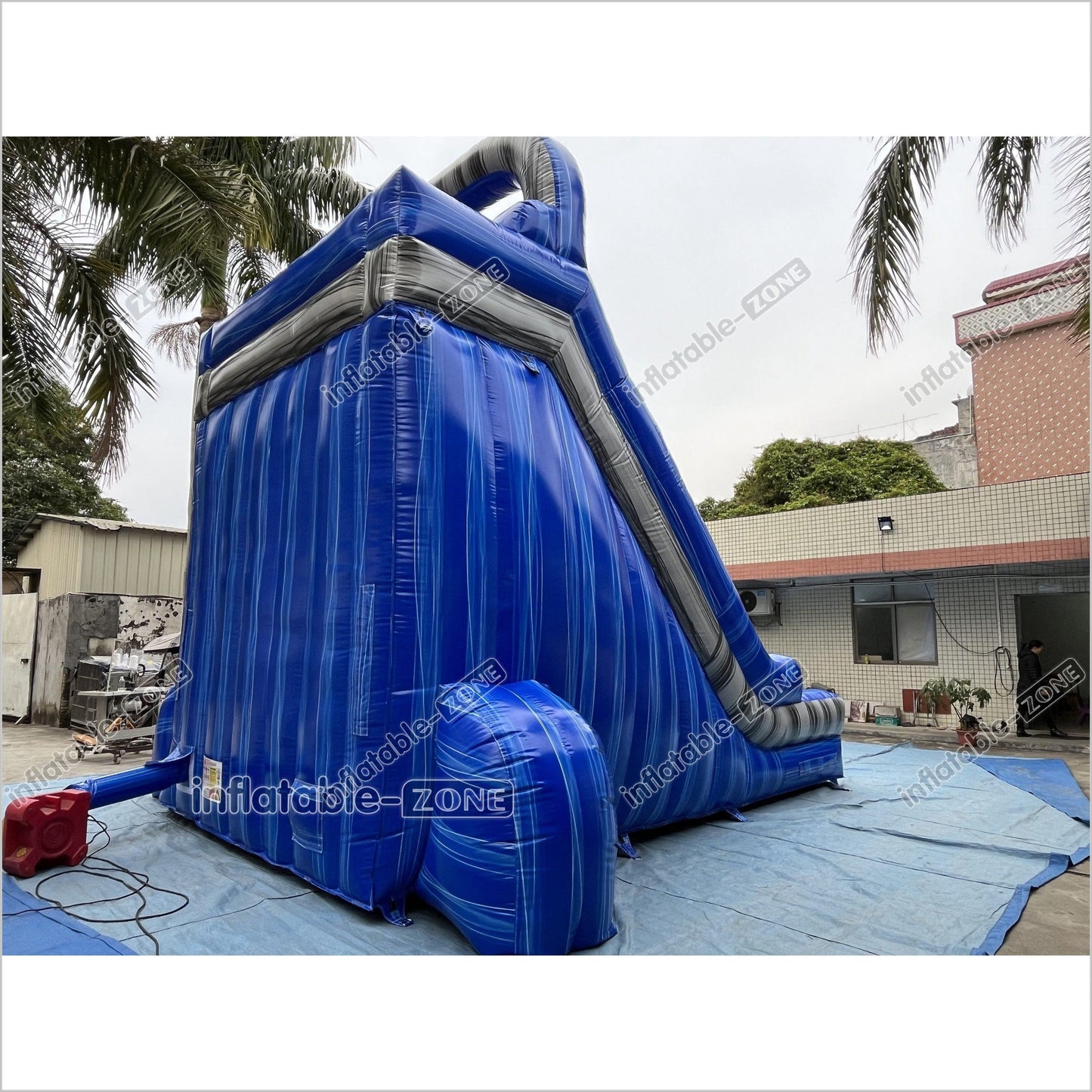 Fun Commercial Inflatable Slide Jumping Bouncer Marble For Outdoor Events And Parties - Inflatable-Zone