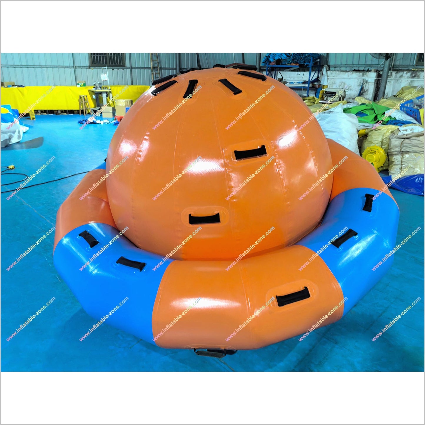 Crazy Spinning Inflatable Water Rocker UFO Towable Tube Inflatable Gyro Floating Water Park Toy