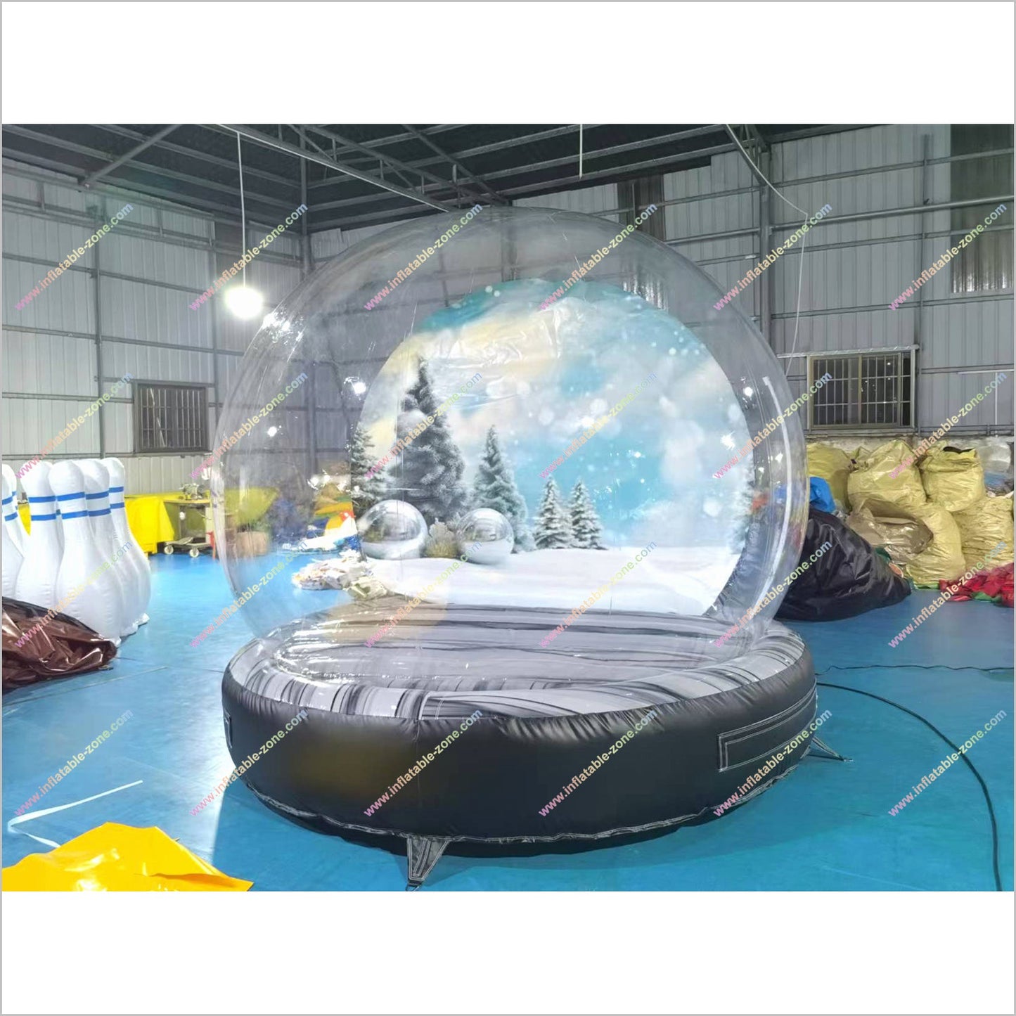 Custom Photo Snow Globe Inflatable Play House Snowball Globe Christmas Inflatables On Sale - Inflatable-Zone