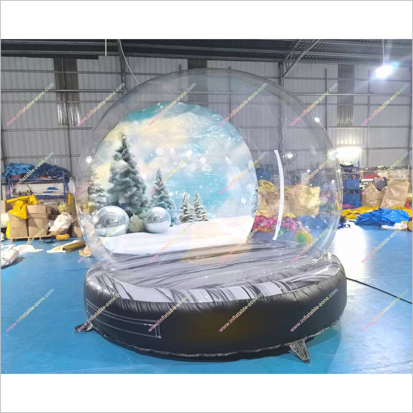 Custom Photo Snow Globe Inflatable Play House Snowball Globe Christmas Inflatables On Sale - Inflatable-Zone
