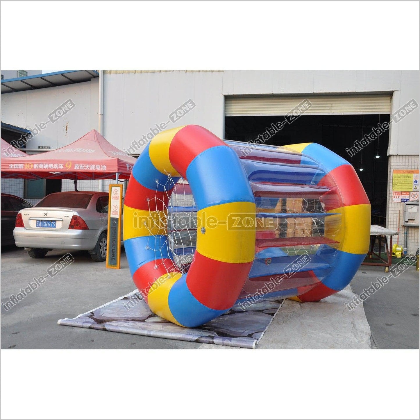 Colorful Inflatable Water Roller Water Drum Roller Water Roller Barrel - Inflatable-Zone