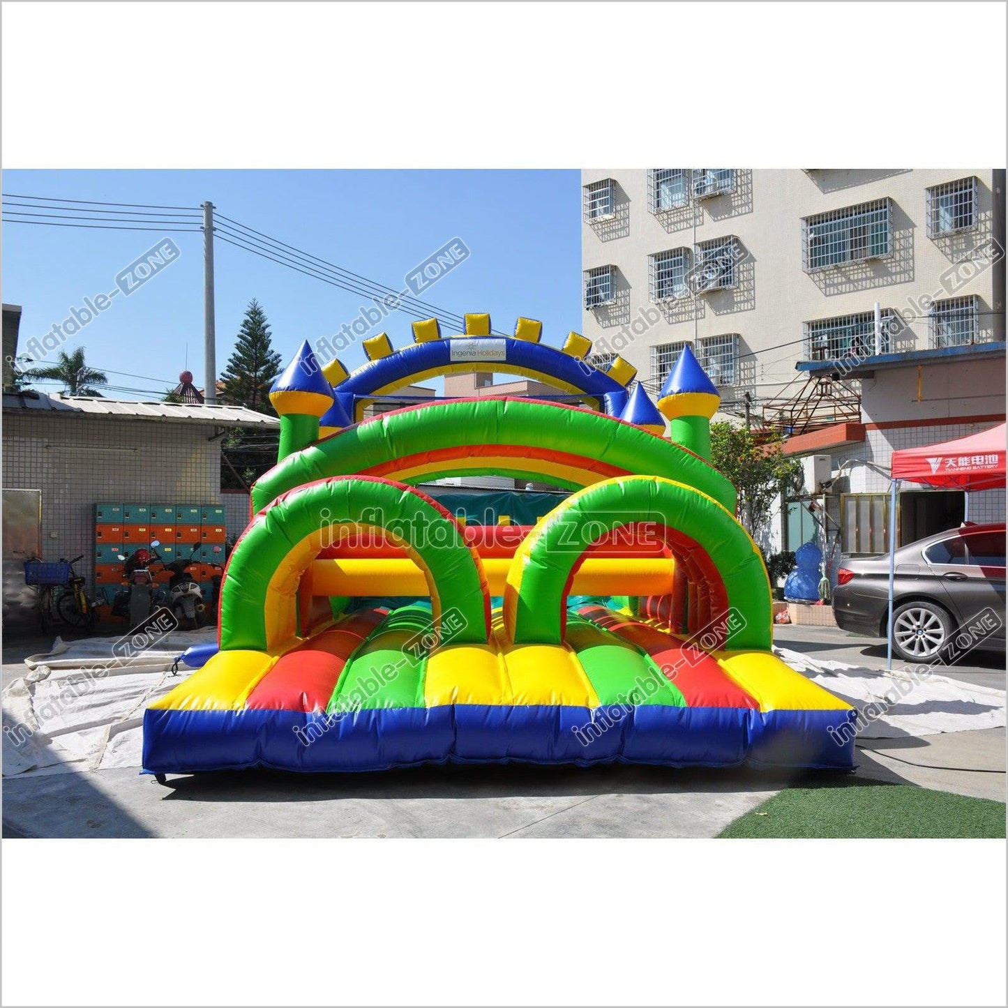 Inflatable Obstacle Course Out Sports Game Race With Obstacles Bounce House - Inflatable-Zone