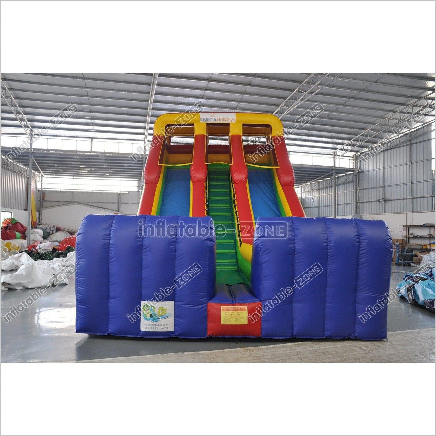 Inflatable Dry Slide Colorful Blow Up Slip And Slide - Inflatable-Zone