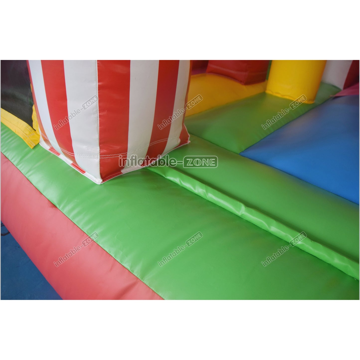 Colorful Double Slide Inflatable Bouncer Blow Up Jumper Crazy Ferris Wheel Inflatable Bouncy Castle Slide - Inflatable-Zone