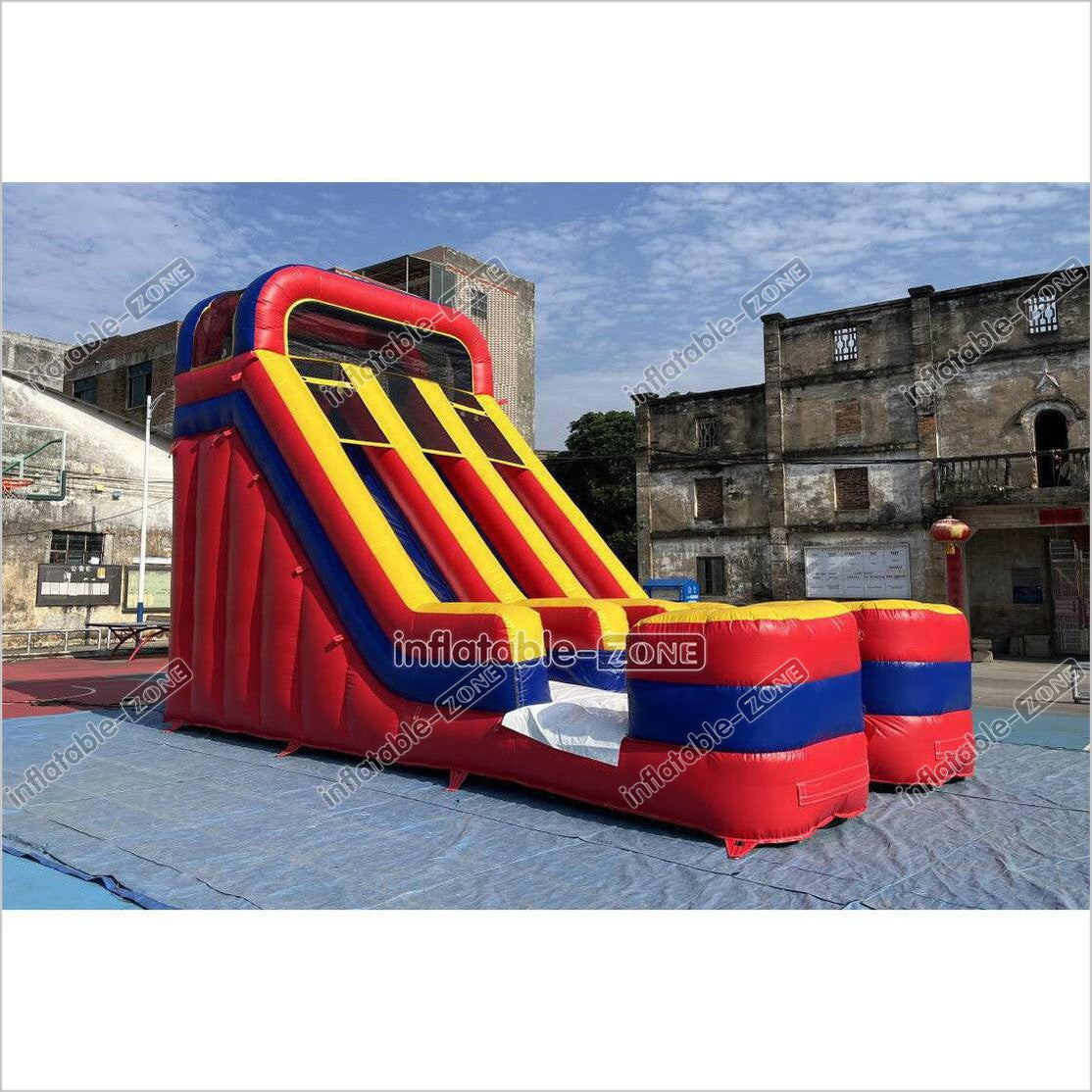 Dual Lane Inflatable Slide Fun Jolly Jumper Crazy Inflatable Big Slide For Party Inflatable Play Center - Inflatable-Zone