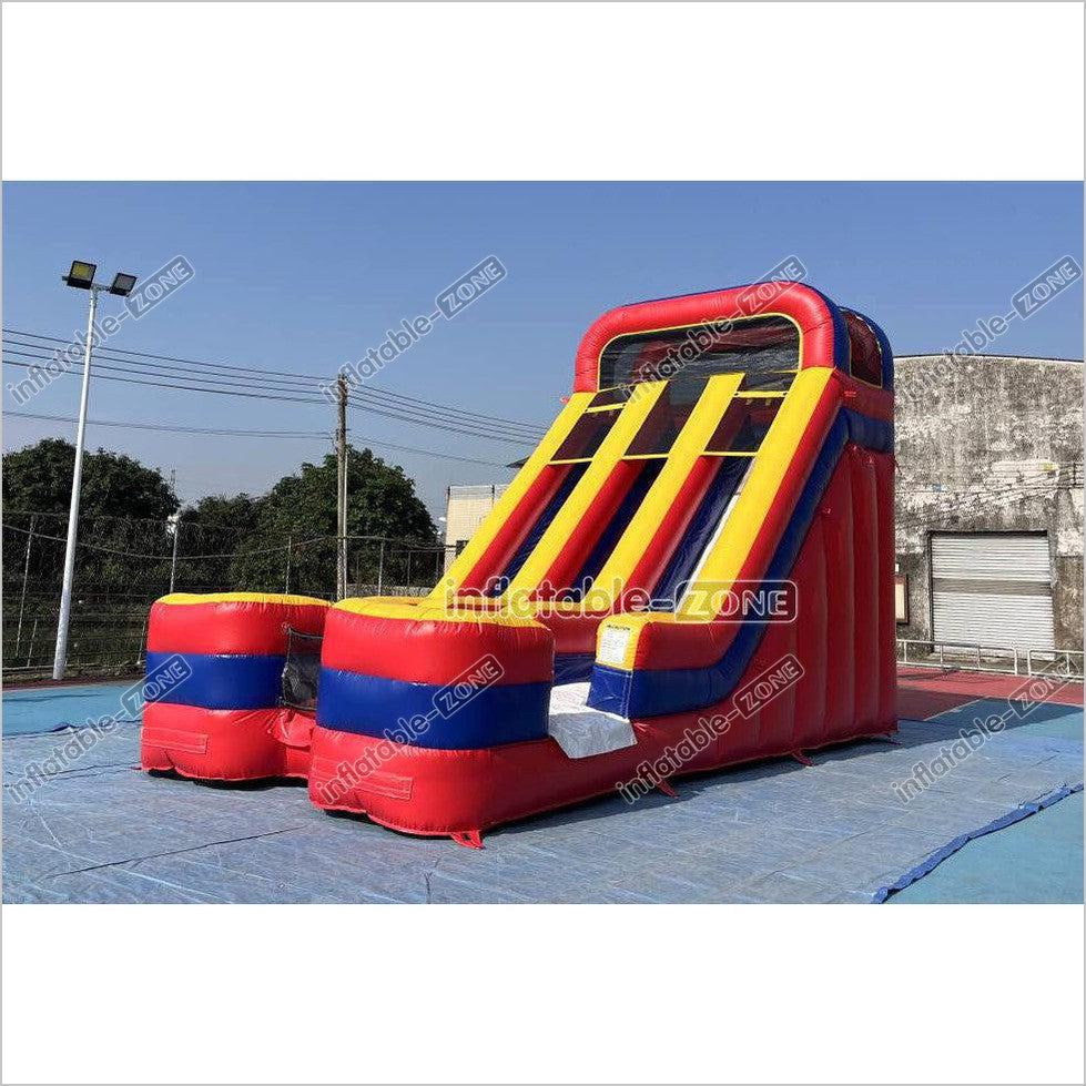 Dual Lane Inflatable Slide Fun Jolly Jumper Crazy Inflatable Big Slide For Party Inflatable Play Center - Inflatable-Zone