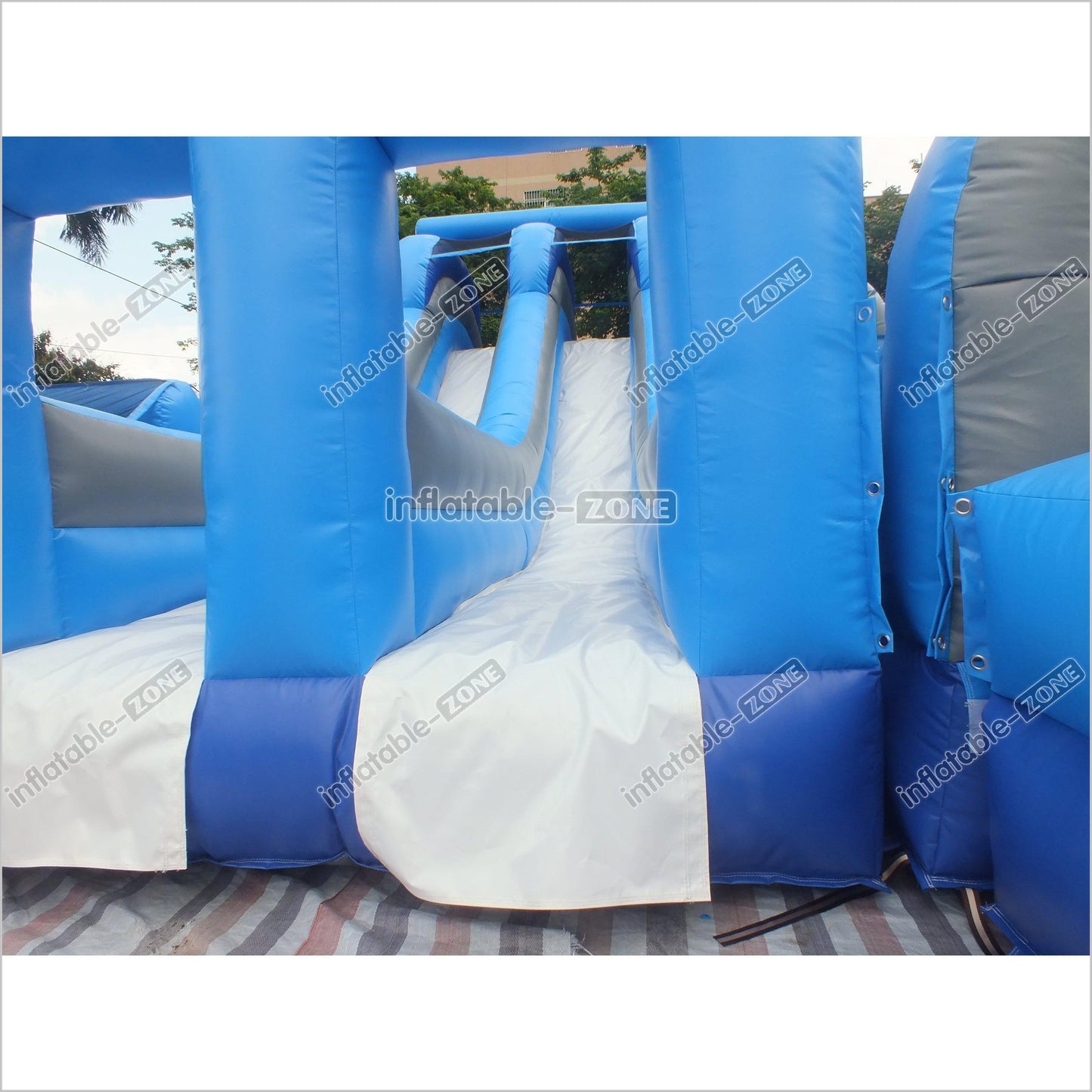 Giant Inflatable Obstacle Course Near Me Obstacle Course Slip N Slide Inflatable Fun Run Hire - Inflatable-Zone