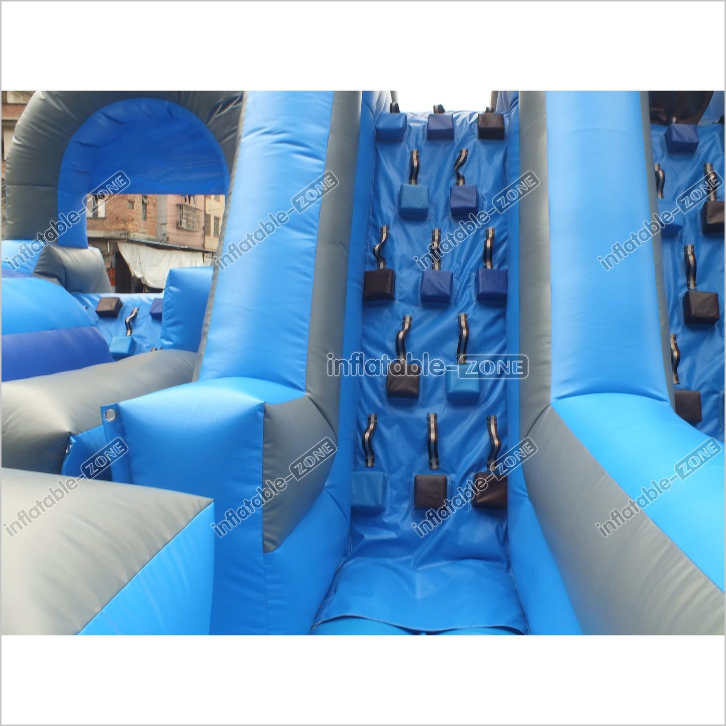 Giant Inflatable Obstacle Course Near Me Obstacle Course Slip N Slide Inflatable Fun Run Hire - Inflatable-Zone