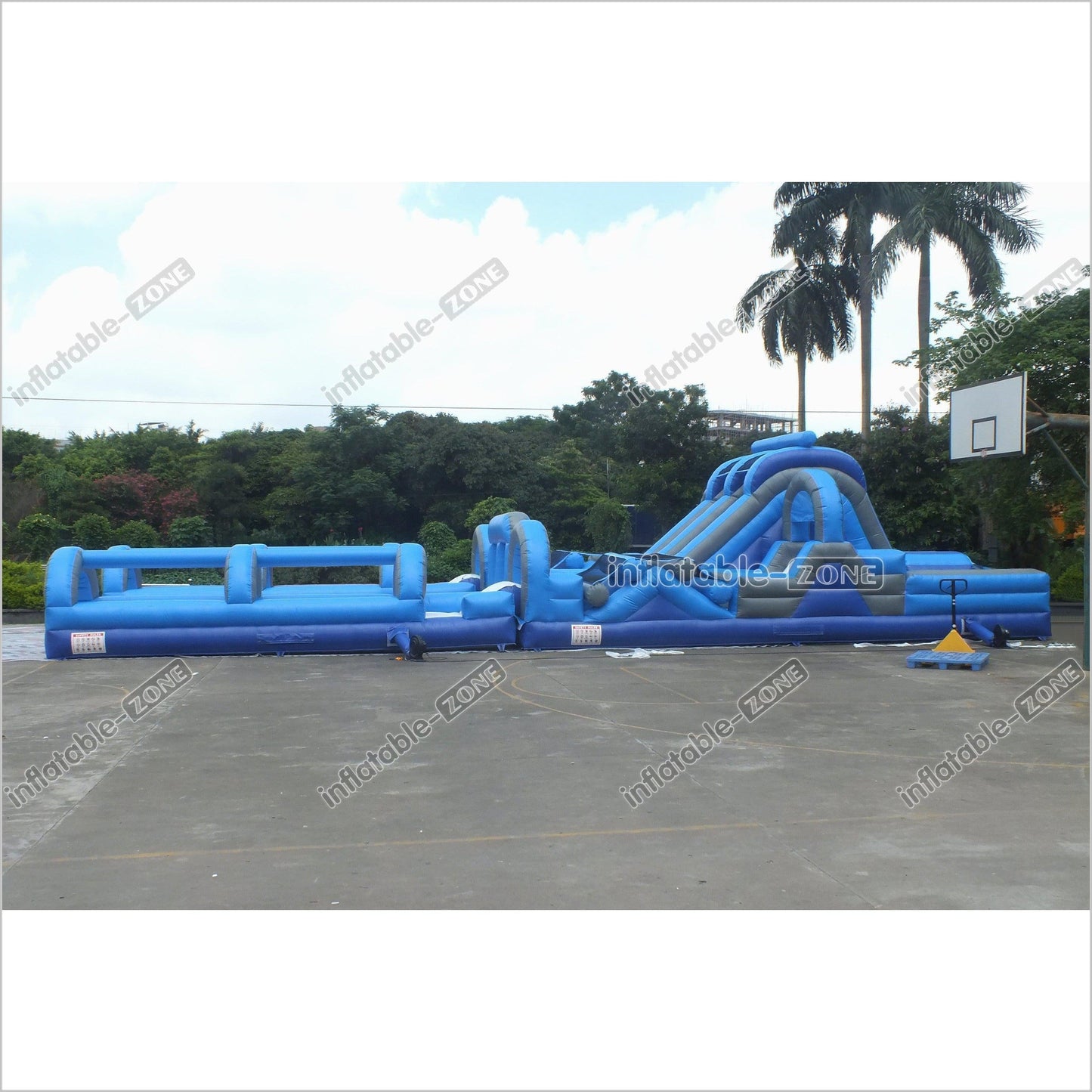 Giant Inflatable Obstacle Course Near Me Obstacle Course Slip N Slide Inflatable Fun Run Hire - Inflatable-Zone