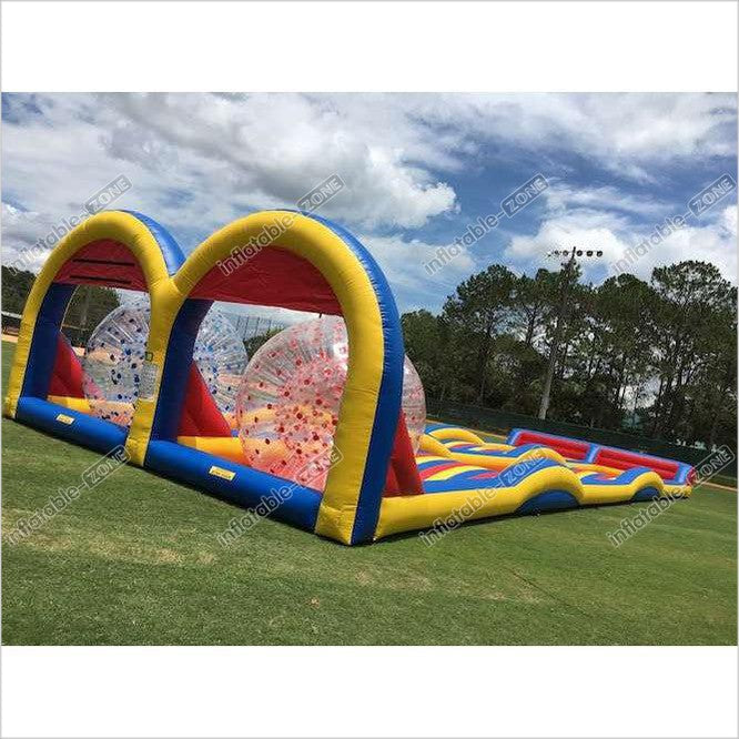 Inflatable Zorb Ball Ramp Game,Inflatable Zorbing Ball Race Track