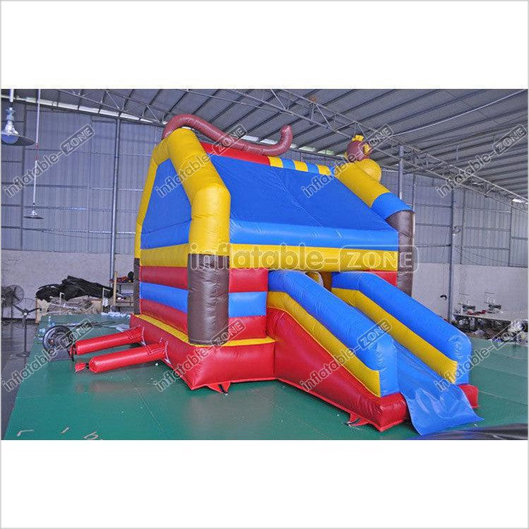 Giant Funny Inflatable Slide Bouncer Commercial Jumping Castles