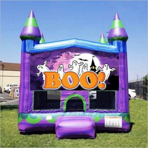 Spooky Bounce House Halloween Inflatable Slide Combo Rentals Bouncy Castle For Adults Near Me - Inflatable-Zone