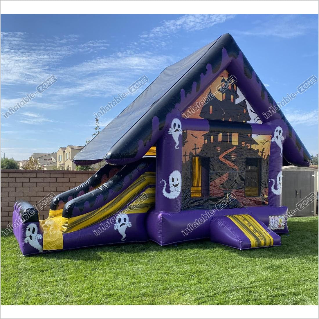 Halloween Party Jumpers Haunted House Bouncy Castle Boo Banner Inflatable Bouncers For Sale - Inflatable-Zone
