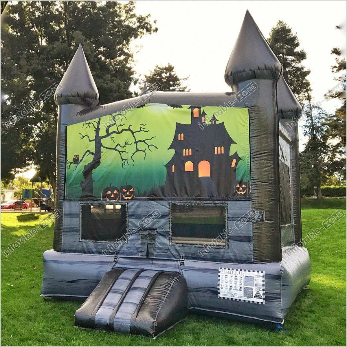 Haunted Blow Up House Big Bounce Inflatables Outdoor Backyard Usage Halloween Bouncy Castle Rental - Inflatable-Zone