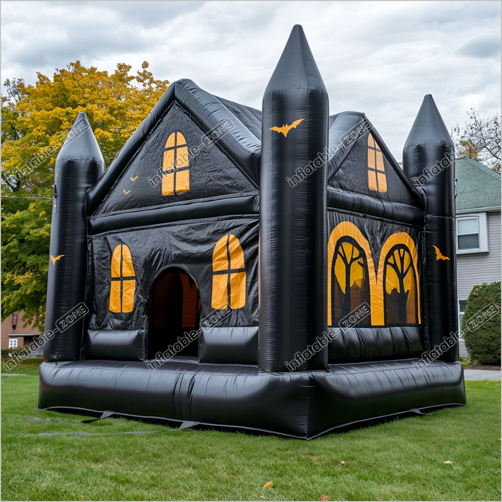 Halloween Inflatable Castle Haunted House Party Jump Inflatables Near Me Pumpkin Bounce House Rental - Inflatable-Zone