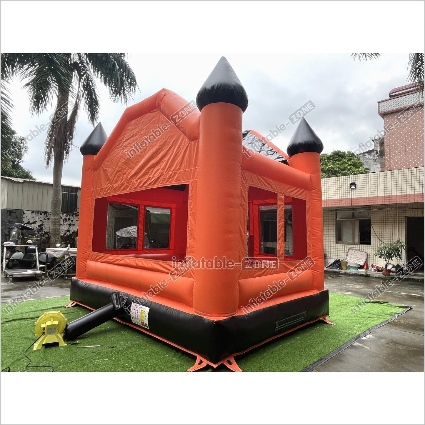 Halloween Pumpkin Inflatable Bouncing House Birthday Entertainment Backyard Bouncy Castle Games For Party - Inflatable-Zone