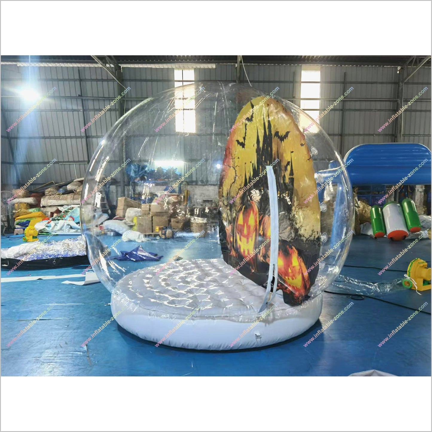 Halloween Snow Globes Inflatable Tiny House Photoshoot Booth Blow Up Snow Globe For Yard - Inflatable-Zone