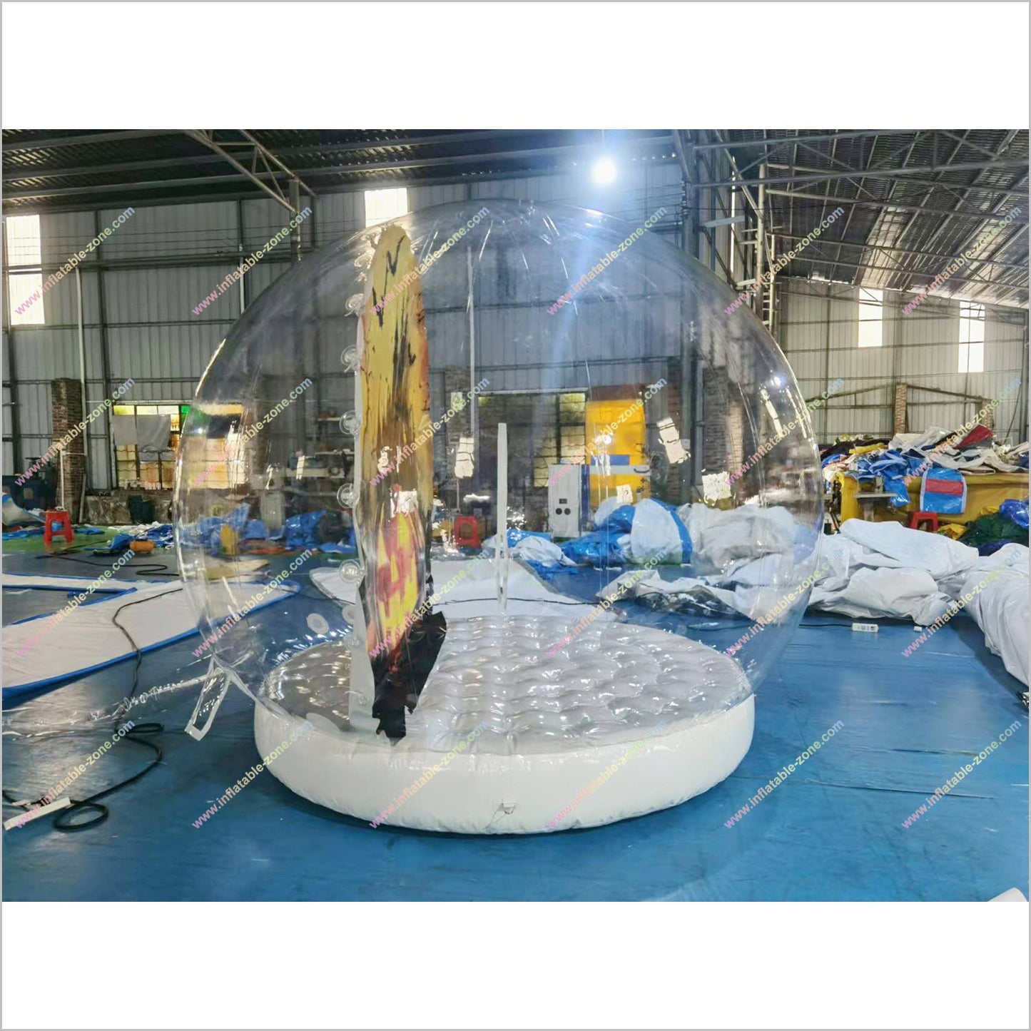 Halloween Snow Globes Inflatable Tiny House Photoshoot Booth Blow Up Snow Globe For Yard - Inflatable-Zone