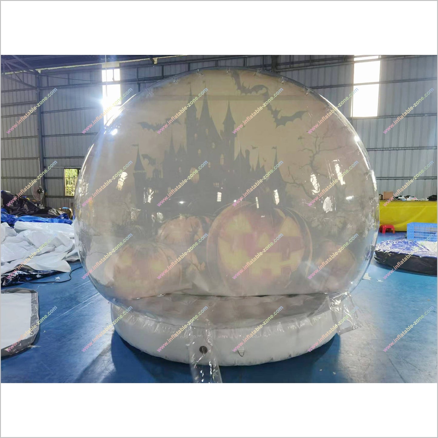 Halloween Snow Globes Inflatable Tiny House Photoshoot Booth Blow Up Snow Globe For Yard - Inflatable-Zone