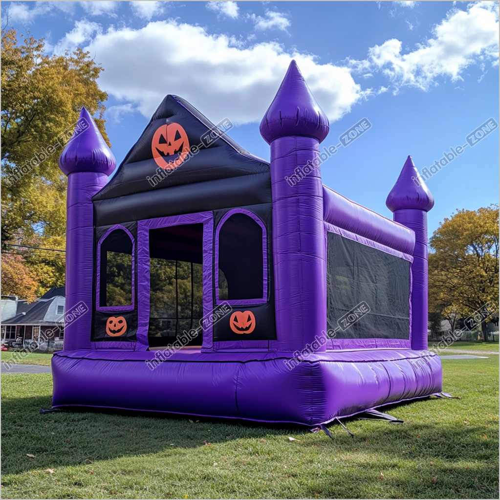 Outdoor Jumping Castle Inflatable Party Near Me Backyard Playhouse Pumpkin Inflatables For Halloween - Inflatable-Zone