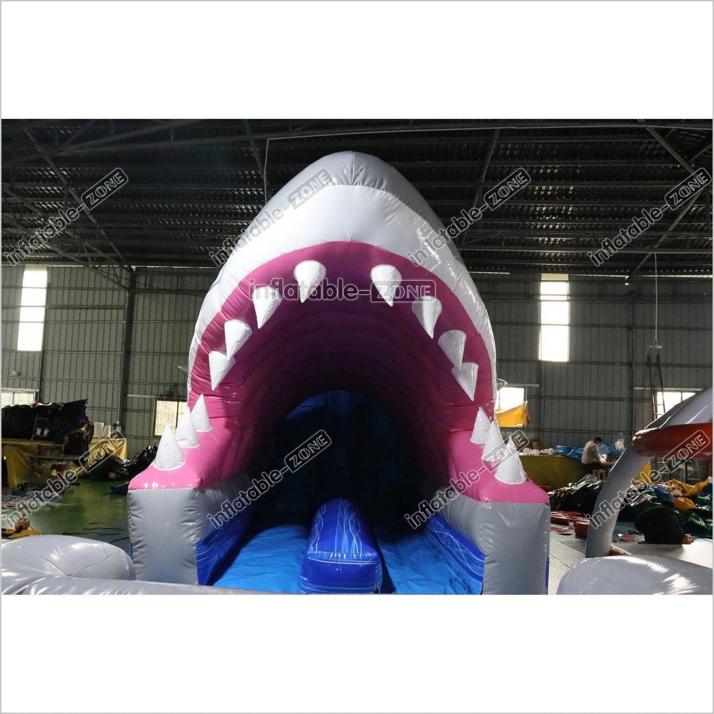 Commercial Grade Inflatable Shark Water Slide For Kids N Adults Blow Up Water Slide Summer Party Event - Inflatable-Zone