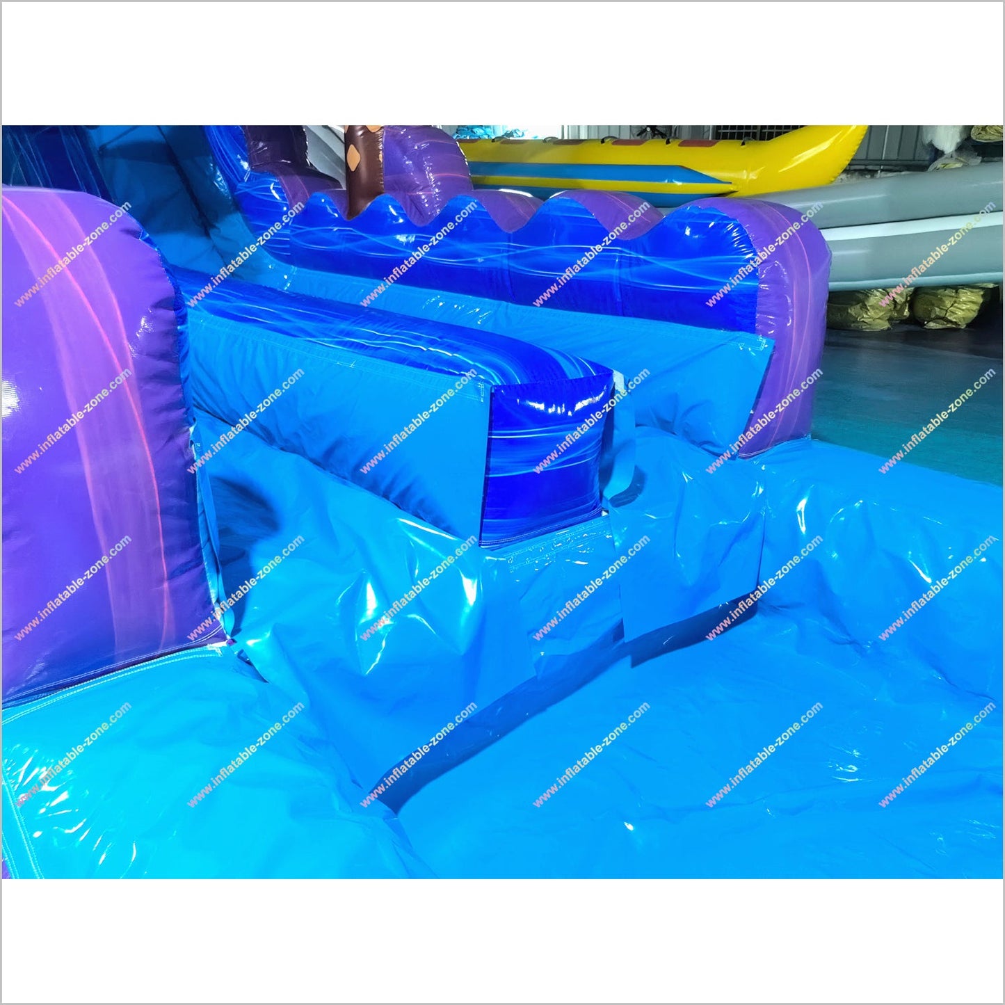 Purple Plunge Happy Hop Waterslide Inflatable Pool Target Commercial Inflatables Water Slides For Sale