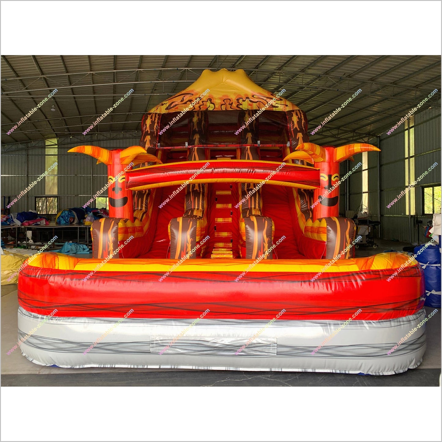 Volcano Hybrid Huge Inflatable Water Slides Blow Up Swimming Pool Water Slide Inflatables For Rent Near Me