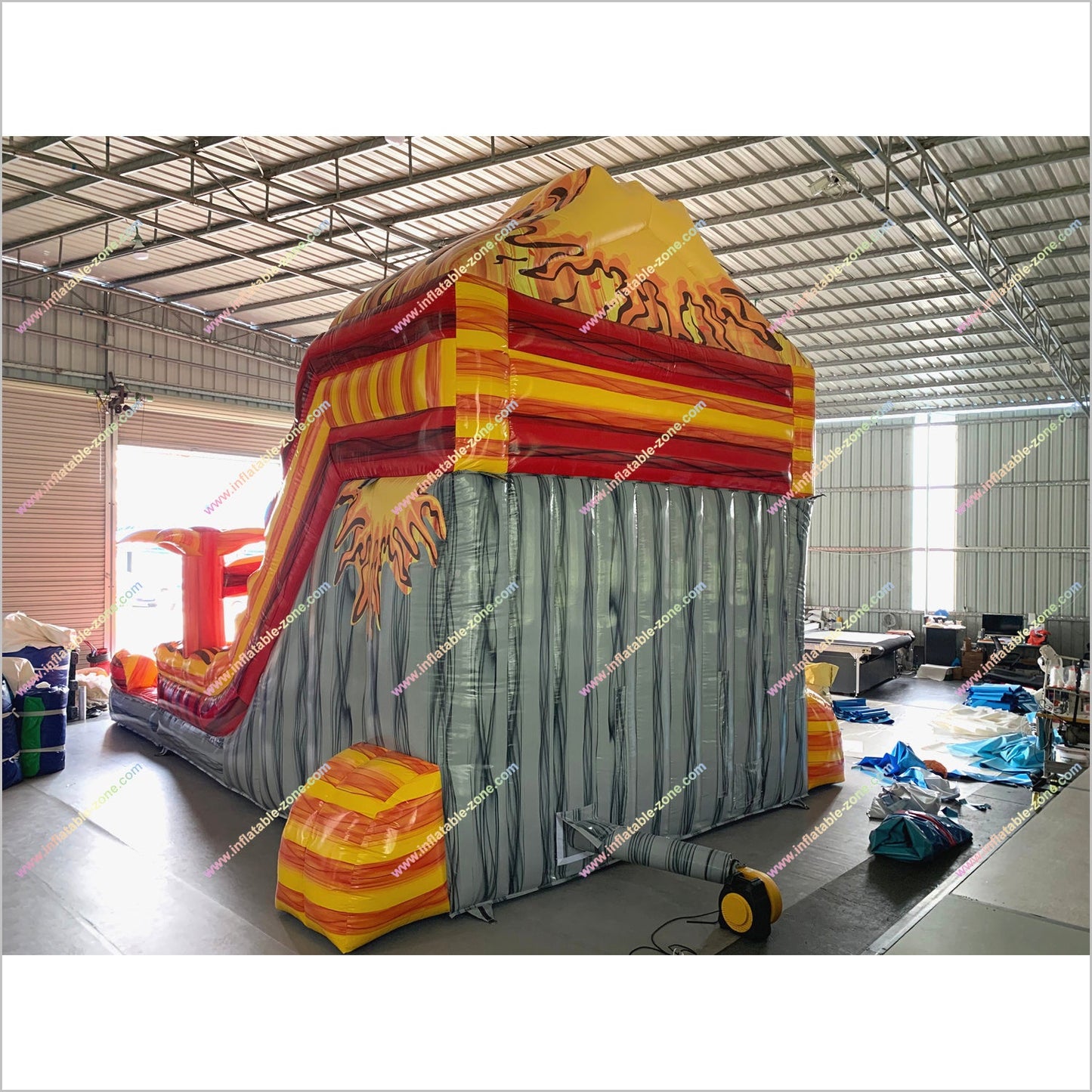 Volcano Hybrid Huge Inflatable Water Slides Blow Up Swimming Pool Water Slide Inflatables For Rent Near Me