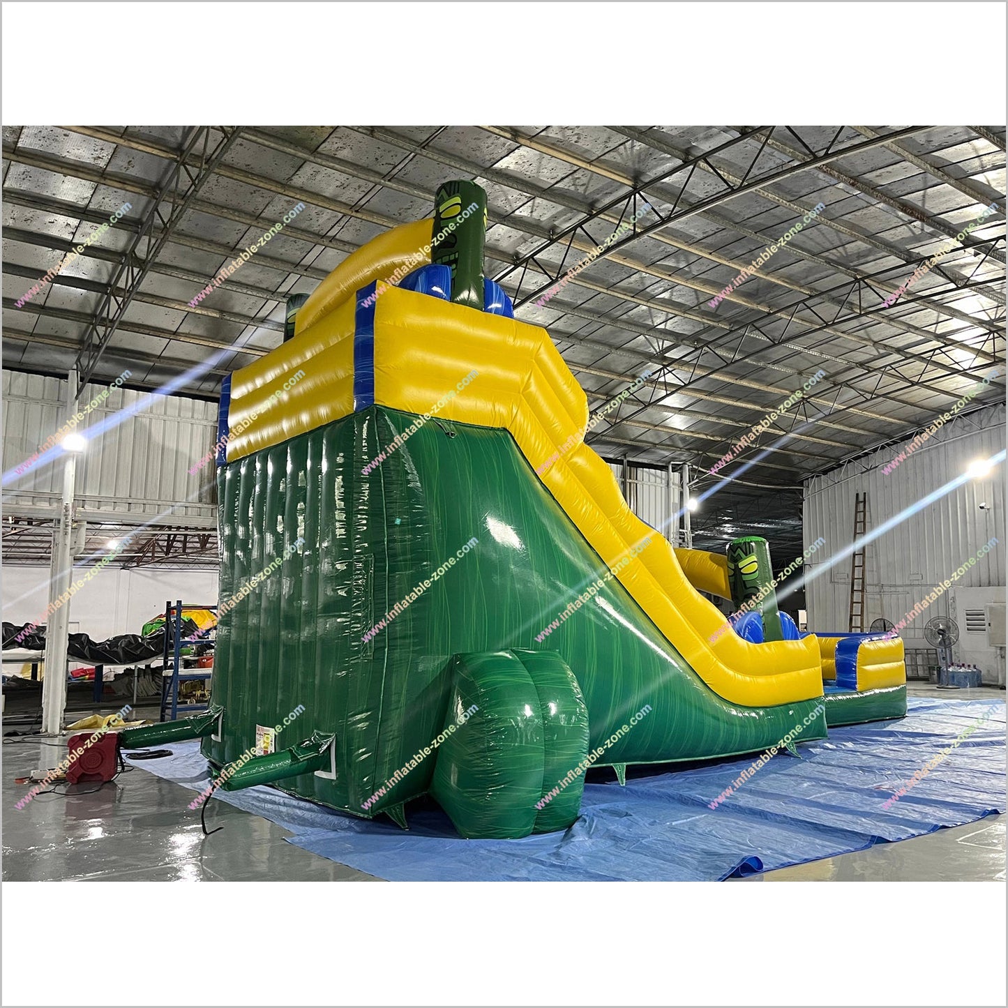 Huge Water Slide Inflatable Dual Lane Tiki Shot Inflatable Water Slides And Pools Indoor Playground Equipment For Sale