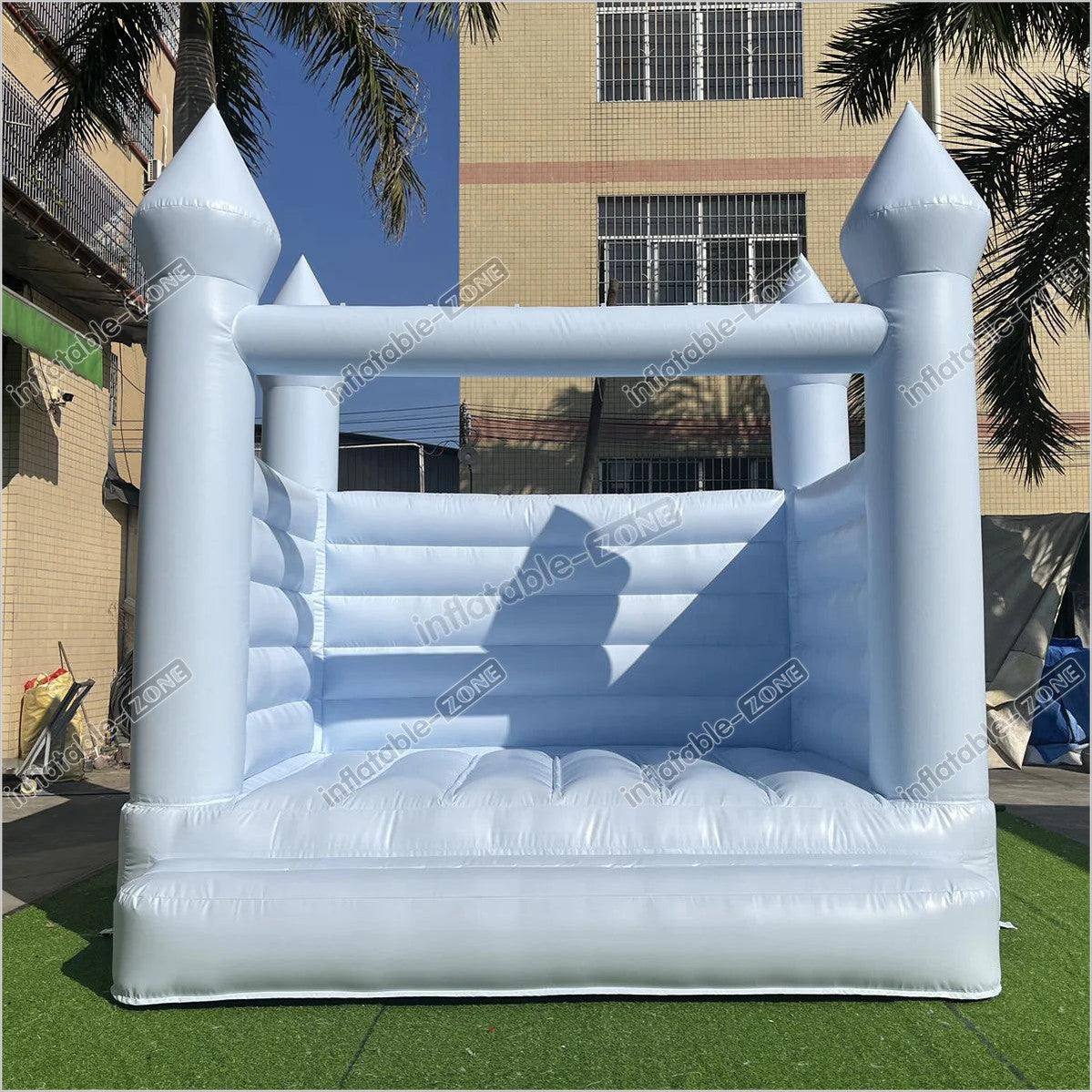 Pastel Blue Wedding Jumping Castle, Wedding Bounce House - Inflatable-Zone
